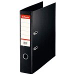 Classeur � levier cartonn� esselte a4 - dos 7, 5 cm noir