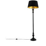 Classico - led dimmable lampadaire avec abat - jour variateur inclus - 1 lumi�re - h 155 cm - noir - ...