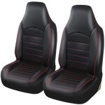 Classique housses de si�ge de voiture avant simili - cuir universelle housse de sieges auto couvre siege ...