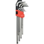 Cl�s allen torx longues, t10 - t50, 9 pi�ces yt - 0512 yato