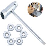 Cl� � bougie 13mm19mm avec 6 �crous 8mm pour stihl tron�onneuse 017 019 020 023 025 036 046 048 ms170 ...