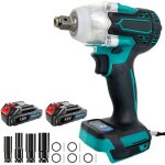 Cl� � chocs sans fil, pistolet � chocs �lectrique sans balais 18v, pistolet � chocs �lectrique � couple ...