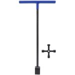 Cl� de compteur d'eau, cl� de trottoir � poign�e en t multifonction avec cl� utilitaire � 4 voies pour ...