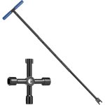 Cl� pour compteur d'eau - cl� de valve r�tractable - outil pour robinet de