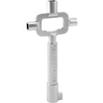 Cl� de construction courte, clef carr�, clef passe partout, avec �chelle de mesure de la longueur des ...