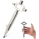 Cl� de construction universelle 6 en 1, trousseau de cl� engin chantier clef passe partout toute serrure ...