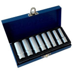 Cl� � douille longue 1 / 4 chrome vanadium 6 - 13 mm 8 pi�ces bougies d'allumage