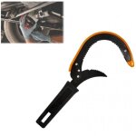 Clé à filtre universelle à mâchoires dentelées pour vidange d'huile moteur de voiture et de moto Clé à filtre universelle à mâchoires dentelées pour vidange d'huile moteur de voiture et de moto