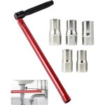 Cl� lavabo, outil robinet, cl� abattant wc, cle a pipe et outillage plomberie, 8?12 mm r�glable pour ...