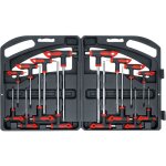 Cls poigne t six pans intrieurs / profil en t (pour torx) 16 pices