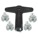 Cl� renault clio ii iii laguna ii megane i ii modus scenic ii + 4 vis pour enjoliveurs set version courte ...