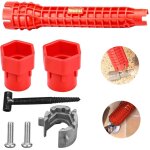 Cl� robinet lavabo, cl�s � molette outil d'installation d'�vier cle serrage robinet pipe outil de r�paration ...