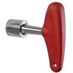 Cl� � triangle pompier 11 mm avec poign�e en polypropyl�ne - couillet robert