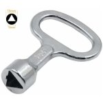 Cl� triangulaire en m�tal cl� de la bo�te du compteur cl� triangle � douille argent, cl� pour armoires ...