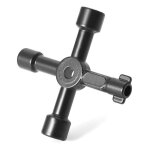 Clé en croix universelle pour coffre electricité et gaz Clé en croix universelle pour coffre electricité et gaz