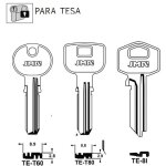 Cl� vierge en acier haute r�sistance tesa te - t60 jma, lot de 10