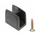 Clip bloqueur de manivelle volet roulant noir support guide manette plastique 15mm - 18mm universel fen�tre ...