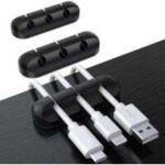 Clips c�ble organisateur bureau, lot de 3 support de c�ble, organisateur de cordon, gestion des cables, ...