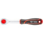 Cliquet top tools 1 / 4 , 150 mm - 24 dents, manche ergonomique