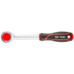 Cliquet top tools 3 / 8 , 200 mm - 24 dents, manche en caoutchouc