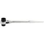 Cliquet pour construction d'�chafaudages stier 19 x 22 mm, double six pans, cl� � cliquet