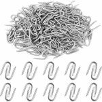 Deesse shop - clous 200 clous de cl�ture en forme de u clous en u � double pointe en fer pour la fixation ...