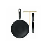 Cmp - coffret crepiere induction noire 28cm + ustensile