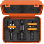 Cmt - coffret de for�ts pour le bois adjustable & groove 1 / 2'' (12 7 mm) 3 les pi�ces