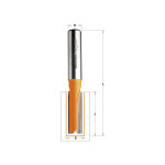 Cmt: fraise carbure droite longue 9, 5mm - queue 6, 35mm Cmt: fraise carbure droite longue 9, 5mm - queue 6, 35mm