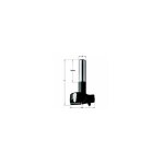 Cmt: mche carbure  faonner  percer 25mm - queue 8mm