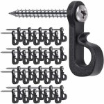 Coavas - lot de 40 crochets de suspension pour lumi�res de no�l avec vis cruciformes pour garage, nouvel ...