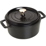 Cocotte en fonte maille avec couvercle, tous feux dont induction, 1  2 personnes, ronde, 18 cm, 1, ...