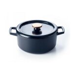 Beka - cocotte ronde en fonte émaillée 26cm noir 15141264 Beka - cocotte ronde en fonte émaillée 26cm noir 15141264