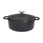 Chasseur - cocotte ronde 32 cm noir interieur noir