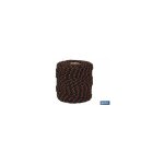 Cordon tressé hippie noir / orange 3 mm x 25 m Cordon tressé hippie noir / orange 3 mm x 25 m