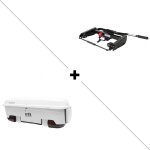 Coffre backbox blanc pour support de base mft et support de base pour fixation d'accessoires mft