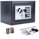 Coffre - fort electronique de sécurité en acier à clés ignifuge anti - feu code digital + 2 clés + 4 ... Coffre - fort electronique de sécurité en acier à clés ignifuge anti - feu code digital + 2 clés + 4 ...