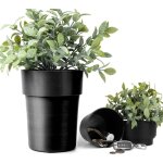 Coffre fort en forme de pot de fleur avec plantes, coffre - fort cach�, cl� pour cacher l'argent et les ...
