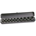 Coffret 10 douilles pour cl� � chocs 1 / 2' hikoki hitachi 10 - 11 - 12 - 13 - 14 - 17 - 19 - 21 - 22 ...