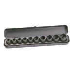Coffret 10 douilles pour cl  chocs 1 / 2' hikoki hitachi 10 - 11 - 12 - 13 - 14 - 17 - 19 - 21 - 22 ...