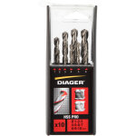 Coffret de 10 forets queue cylindrique hss pro de 1 � 10 diager