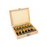 Coffret 12 fraises 8mm pour d�fonceuse steiner