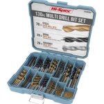 Coffret de 130 forets h�lico�daux hss rev�tus de titane (1 - 10mm) - kit de per�age polyvalent forets ...