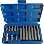 Coffret de 14 embouts torx t20 � t55 courts et longs carre adaptateur 1 / 2