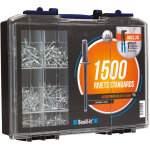 Coffret de 1500 rivets standard aluminium - acier avec pince � riveter professionnelle - cof001 scell ...