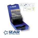 Coffret 19 forets hss - zirkonio de 1  10 mm par 0. 5 mm izar