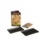 Seb - plaques grill panini par 2 xa800312 pour appareil  croque monsieur tefal , snack collection, snack ...