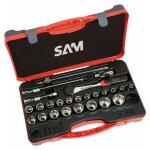 Coffret de 25 outils 1 - 2'' avec cliquet - 75 - s25 - sam outillage