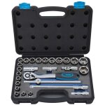 Coffret 27 pcs cl� � cliquet douille 1 / 2  pouces fervi sn4p3n027