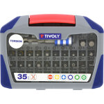 Coffret 35 pices - 34 embouts torsion + 1 porte - embout magntique quick change - tivoly